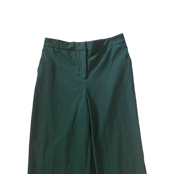 Women 8 Joie Green Wide Leg Pants Trousers High Rise Slacks - Picture 2 of 6